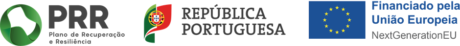 PRR - Plano de Recuperação e Resiliência | República Portuguesa | Financiado pela União Europeia - NextGenerationEU